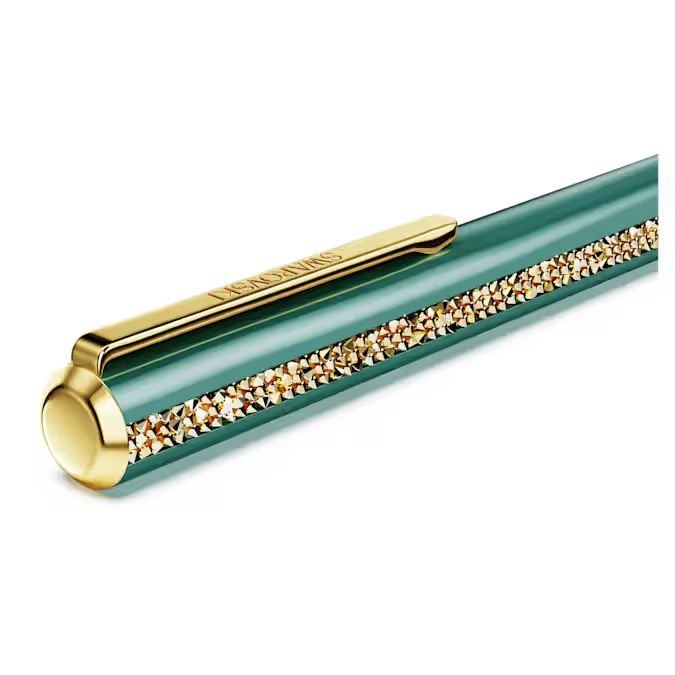 Crystal Shimmer Glide ballpoint pen Green, Green lacquered, Gold-tone plated