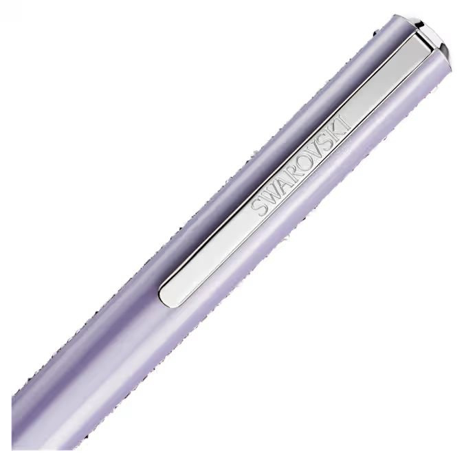 Crystal Shimmer Glide ballpoint pen Purple, Purple lacquered, Chrome plated