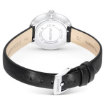 Matrix Tennis watch Swiss Made, Leather strap, Black, Stainless Steel