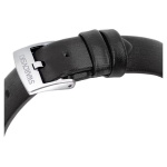 Matrix Tennis watch Swiss Made, Leather strap, Black, Stainless Steel