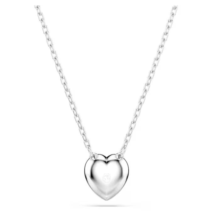 Ariana Grande x Swarovski pendant Mixed cuts, Heart, White, Rhodium plated