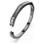 Matrix bangle Baguette cut, Octagon shape, Blue, Ruthenium plated