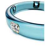 Dulcis bangle Octagon cut, Blue, Gold-tone plated