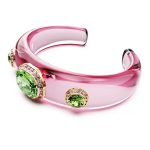 Dulcis cuff Mixed cuts, Multicolored, Gold-tone plated