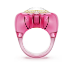 Dulcis cocktail ring Heart cut, Pavé, Heart, Pink