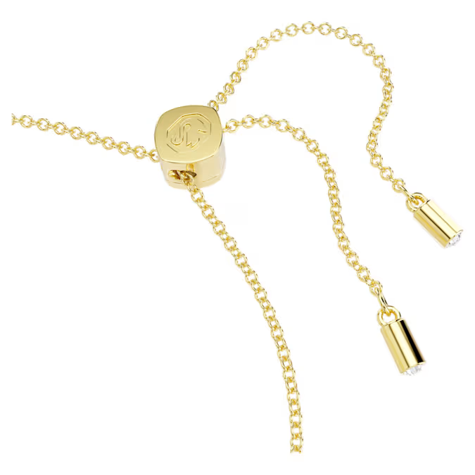 Idyllia Lilia bracelet Butterfly, White, Gold-tone plated