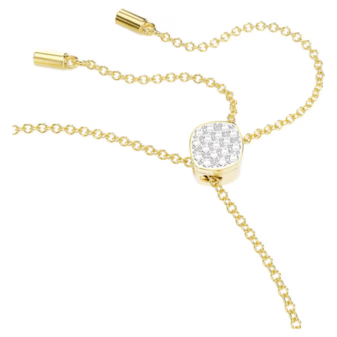 Idyllia Lilia bracelet Butterfly, White, Gold-tone plated