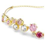 Constella bracelet Mixed cuts, Multicolored, Gold-tone plated