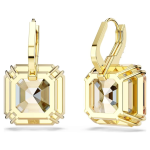 Millenia drop earrings Mixed cuts, Caramel, Gold-tone plated