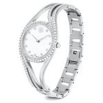 Hyperbola bangle watch Swiss Made, Metal bracelet, Silver tone, Stainless steel