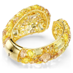 Gema cuff Yellow, Gold-tone plated