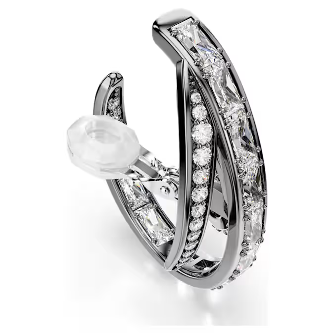 The Vienna Collection ear cuff set (3) Feather, Ruthenium plated