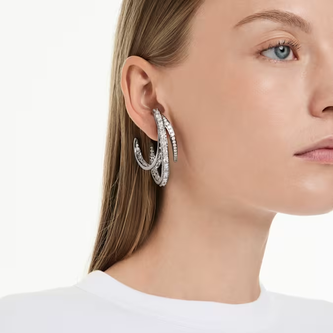 The Vienna Collection ear cuff set (3) Feather, Ruthenium plated