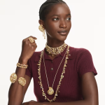 Gema clip earrings Yellow, Gold-tone plated