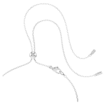 Magic pendant and brooch Snowflake, Blue, Rhodium plated