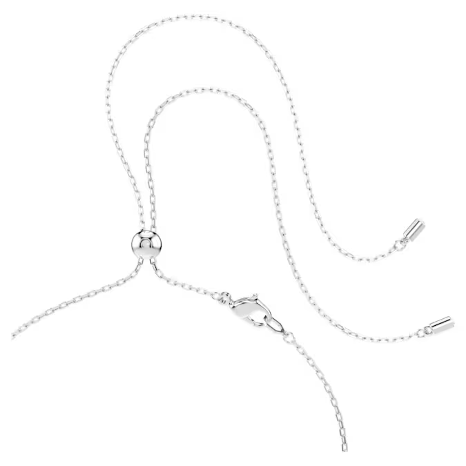 Magic pendant and brooch Snowflake, Blue, Rhodium plated