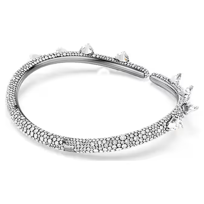 Sublima choker White, Ruthenium plated