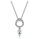 Mesmera pendant Mixed cuts, Gray, Ruthenium plated