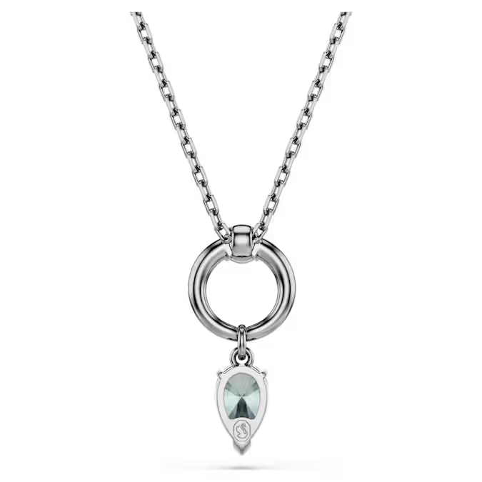 Mesmera pendant Mixed cuts, Gray, Ruthenium plated