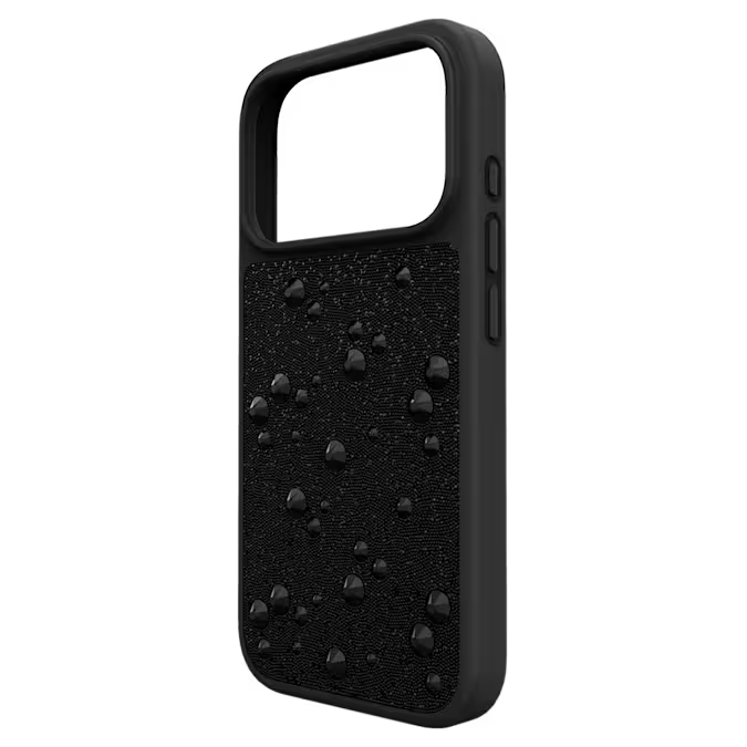 High smartphone case Flat Back crystals, iPhone® 17 Pro, Black
