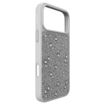 High smartphone case Flat Back crystals, iPhone® 17 Pro Max, Silver tone