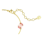 Gema bracelet Mixed cuts, Dangling crystals, Multicolored, Gold-tone plated