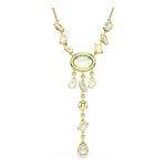 Gema Y necklace Mixed cuts, Multicolored, Gold-tone plated