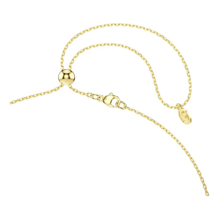 Gema pendant Mixed cuts, Dangling crystals, Multicolored, Gold-tone plated