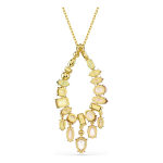 Gema pendant Mixed cuts, Multicolored, Gold-tone plated