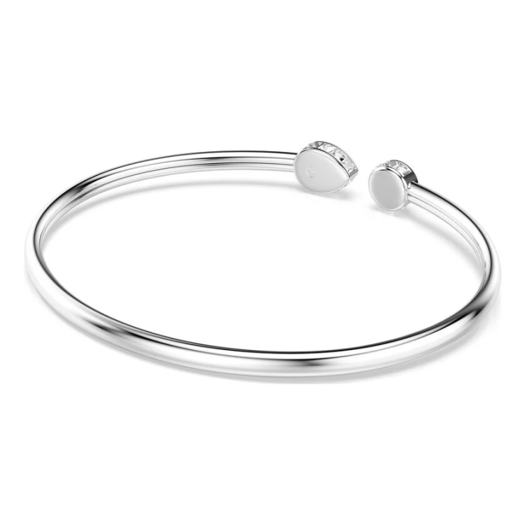 Chroma bangle Mixed cuts, Multicolored, Rhodium plated