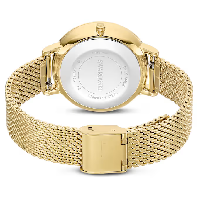 Clarica watch Swiss Made, Metal bracelet, Gold tone, Gold-tone finish