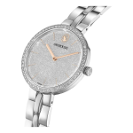 Cosmopolitan watch Swiss Made, Metal bracelet, Silver tone, Stainless steel