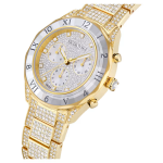 Dextera lux watch Swiss Made, Metal bracelet, Gold tone, Gold-tone finish