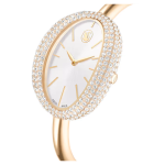 Imber bangle watch Swiss Made, Metal bracelet, Gold tone, Champagne gold-tone finish