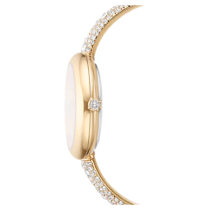 Sublima bangle watch Swiss Made, Metal bracelet, Gold tone, Champagne gold-tone finish