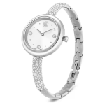 Sublima bangle watch Swiss Made, Metal bracelet, Silver tone, Stainless steel