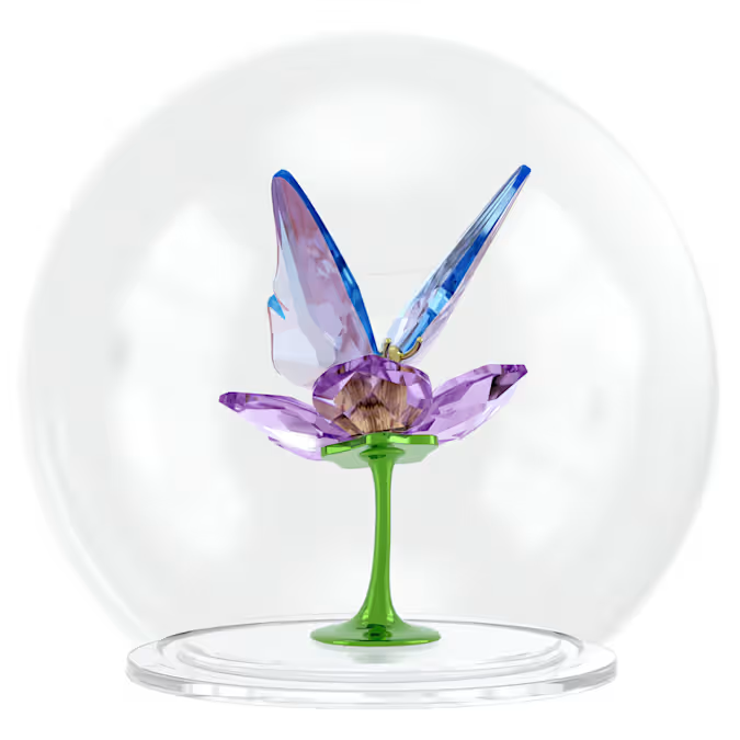 Idyllia Glass Ball Butterfly and Flower