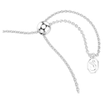 Matrix Tennis bracelet Gradient of round cuts, Multicolored, Rhodium plated