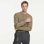 Dextera necklace Round cut, Chain, White, Mixed metal finish