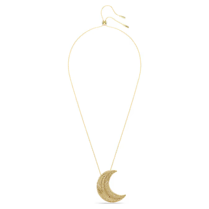 Sublima pendant Moon, Gold tone, Gold-tone plated