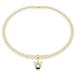 Idyllia charm Mixed cuts, Bee, Multicolored, Gold-tone plated