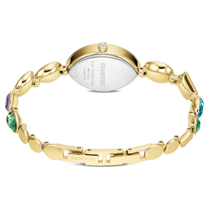 Gema watch Crystal bracelet, Gold tone, Gold-tone finish