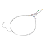 Ariana Grande x Swarovski necklace, Mixed cuts, Dragonfly, Multicolored, Rhodium plated