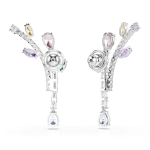 Ariana Grande x Swarovski drop earrings, Mixed cuts, Multicolored, Rhodium plated