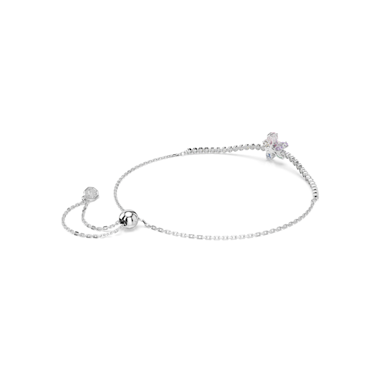 Ariana Grande x Swarovski bracelet, Mixed cuts, Flower, Multicolored, Rhodium plated