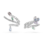 Ariana Grande x Swarovski ear cuffs, Mixed cuts, Multicolored, Rhodium plated