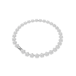 Ariana Grande x Swarovski necklace, Round cut, Flower, White, Rhodium plated