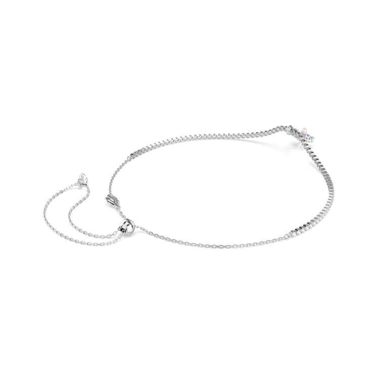 Ariana Grande x Swarovski choker, Mixed cuts, Flower, Multicolored, Rhodium plated