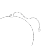 Ariana Grande x Swarovski pendant Crystal Pearl, Round cut, Flower, White, Rhodium plated