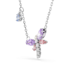 Ariana Grande x Swarovski pendant, Mixed cuts, Dragonfly, Multicolored, Rhodium plated